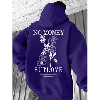 2025 الخريف والربيع أزياء زوجين عالية الجودة هوديي فضفاض الرجال المطبوعة إلكتروني مطبوعة الصوف العرق 6