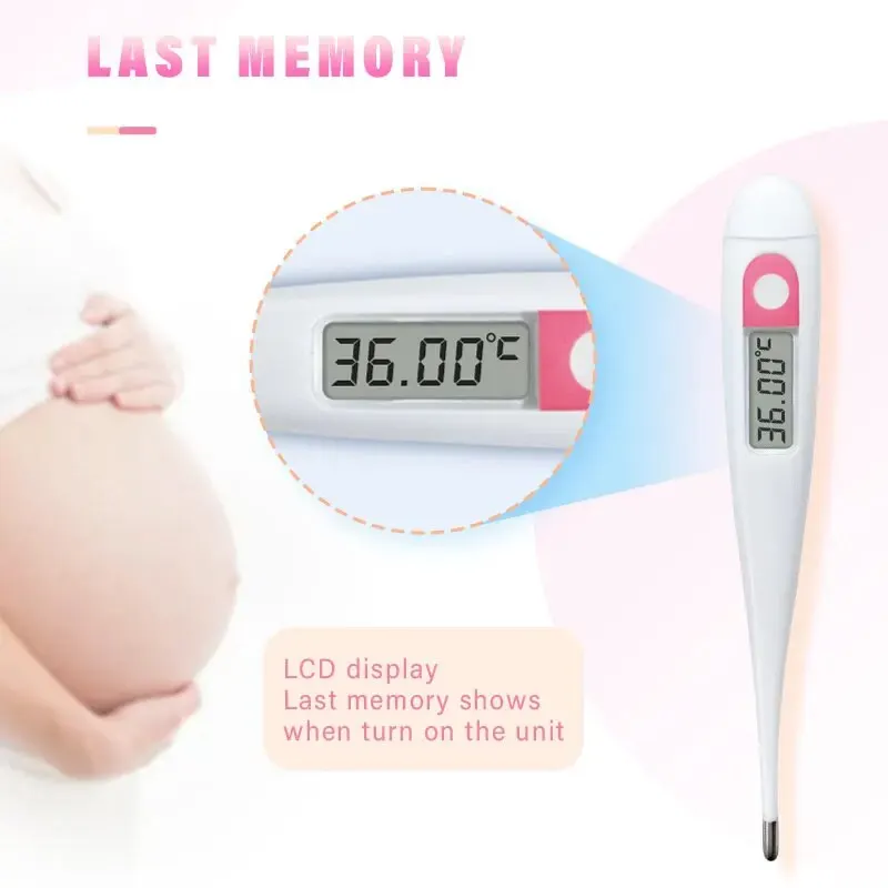 Digital Basal Clinical Thermometer For Ovulation High Accurate 0.01C Display 1/100th Degree Precision Reading Memory Recall digital thermometer
