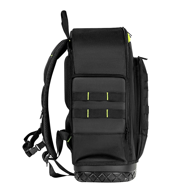 Mens Backpack JAKAH Heavy Duty Thickened Tool Backpack with Plastic Bottom for Tool Bag Organizer Electrician Man Gift HL096