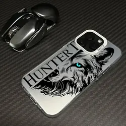 Majestic Wildlife Series Phone Case - Wolf, Eagle, and Tiger Design - iPhone 15 (White - YYDSG2569)