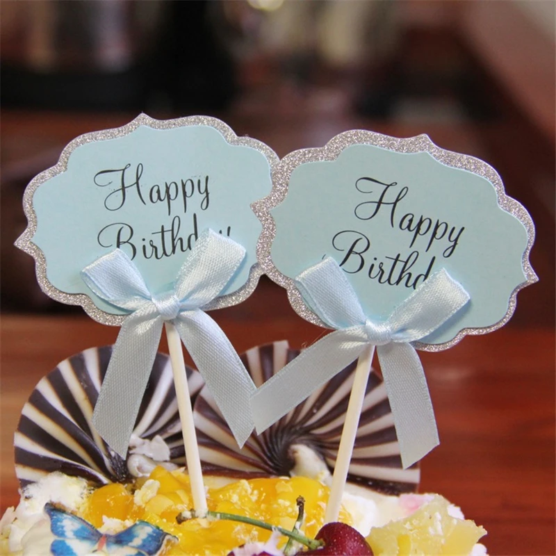 5pcs/lot Wedding Cake Toppers Birthday Cake Decoration Edible Cake