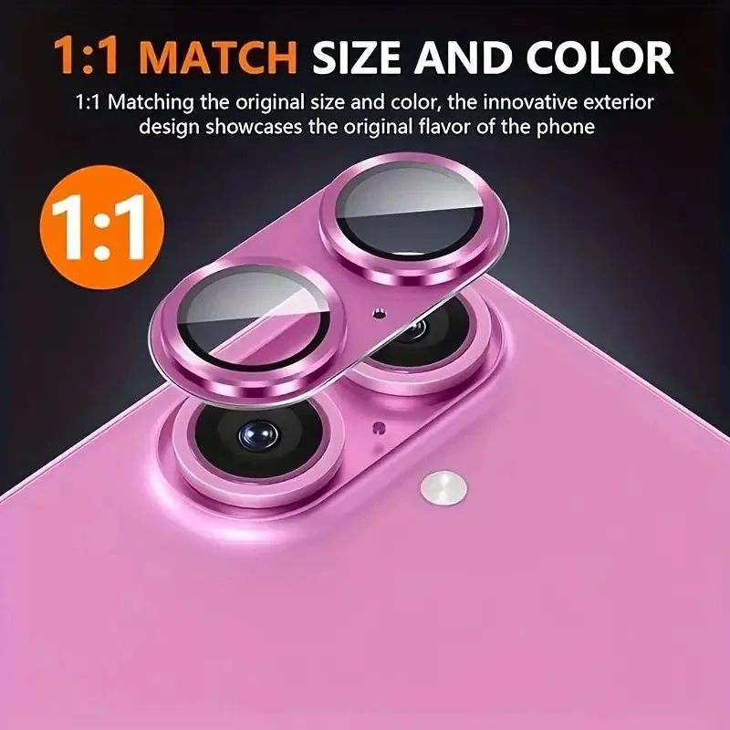 Durable Metal Tempered Glass Camera Lens Screen Protector Accessory