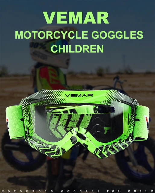 Lunettes De Moto/dirt Bike VTT - Protection UV400, Anti-vent, Anti-poussière, Avec Bandeau élastique, Pour Hommes/femmes/enfants