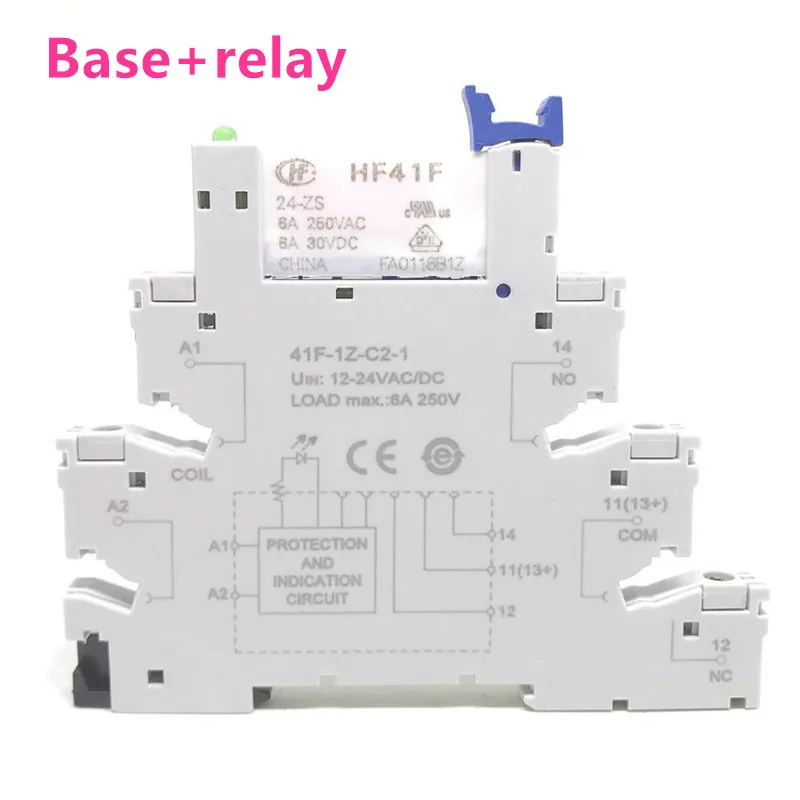 5Pcs Power Relays HF41F 5 12 24V HS ZS HF41F-5