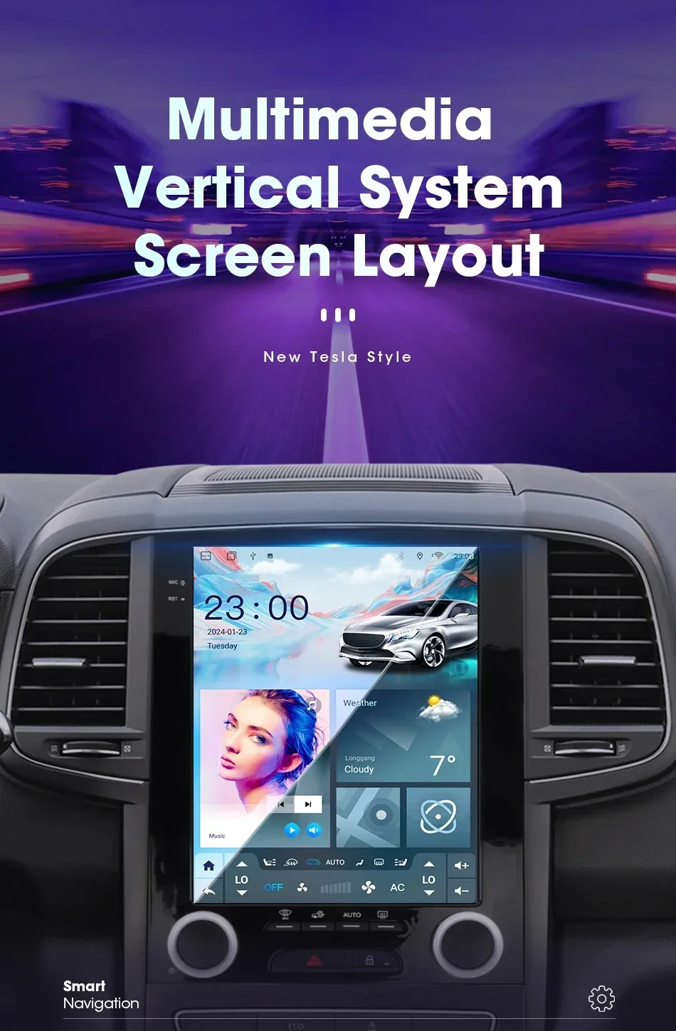 Srnubi 9,7" Autoradio für Renault Megane 4 Samsung Koleos „SM6“ Talisman 2017-2019 4G WiFi Carplay Android 2Din Head Unit – Detail 4