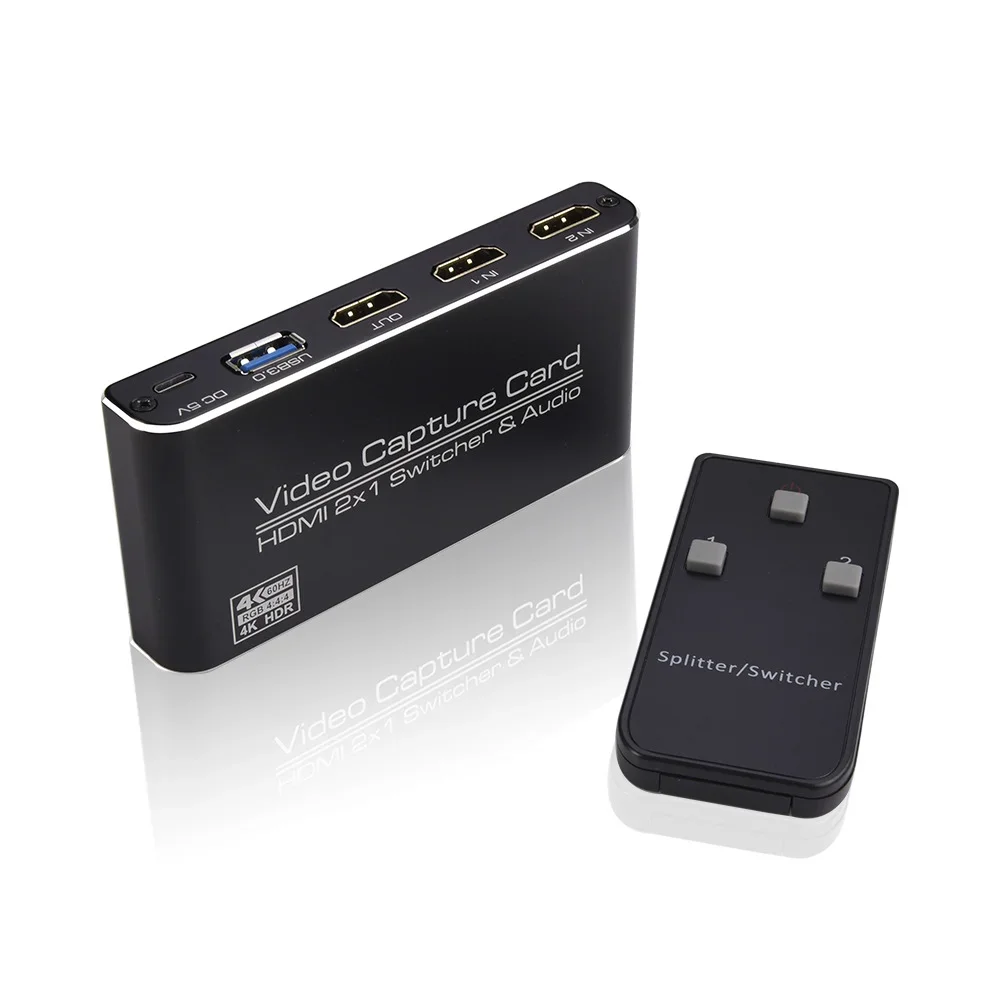 

Видеокарта захвата 4K HD hdmi для игр, живого вещания, ps4switch, стандартная камера, usb