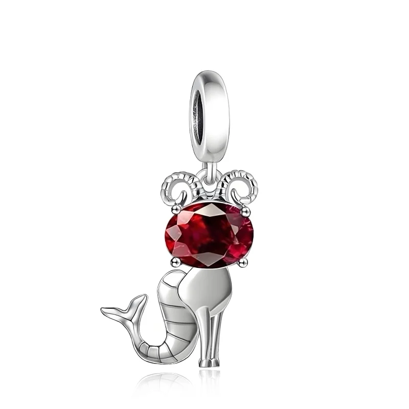 Fit Original Charm Bracelet Necklace 925 Silver 12 Constellation Zodiac Horoscope Sign Birthstone Bead For Making Berloque beads charms charm jewelry loose beads sterling silver jewelry charm bead silver charm bracelet sterling silver beads beads jewelry silver charm bead sterling silver beads charm