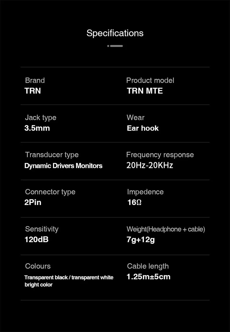TRN MTE Dynamic Metal In Ear Earphone description image 10