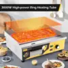 Electric Griddle 22'' Stainless Steel Countertop Griddle 3000W 110V Flat top Grill Electric for Home Kitchen, Restaurant, 122~57 2