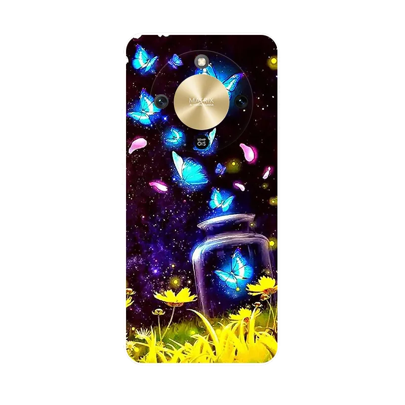 Butterfly Printed TPU Soft Protective Back Cover in Silicone