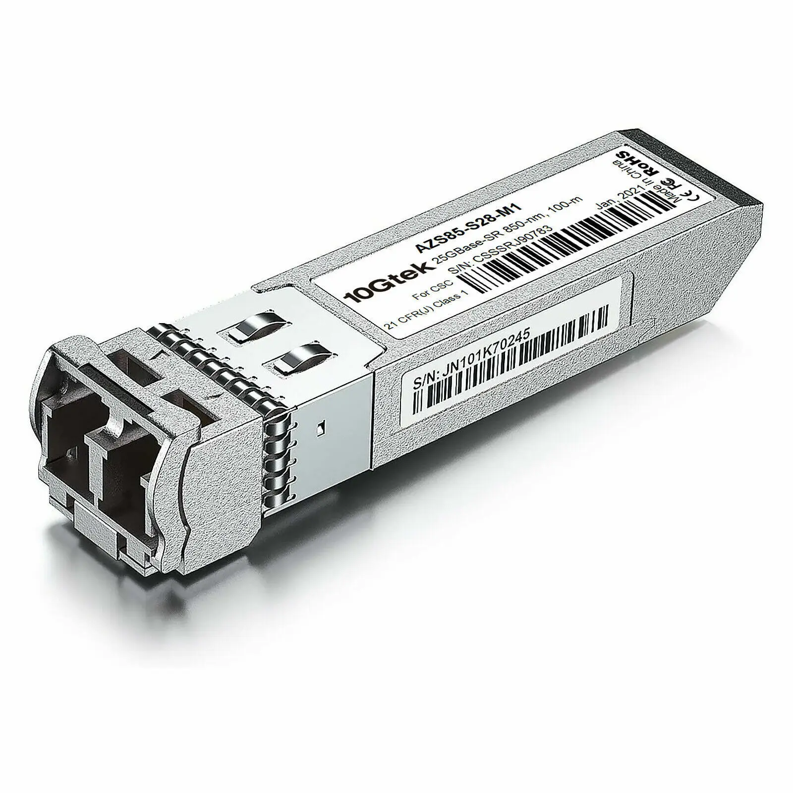 25G SFP28 SFP+ Transceiver 25GBase-SR Module MMF 100M For Cisco, Ubiquiti and more SFP-25G-SR-S