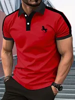 La nouvelle chemise POLO à manches courtes pour hommes pour l'été 2025, décontractée, à la mode, douce et respirante avec impression de motifs 3D 4