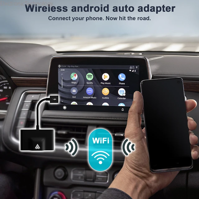 Adaptador de CarPlay inalámbrico para IOS y Android, adaptador de cable a  inalámbrico, Dongle automático, BT5.0, WiFi 2,4G y 5G con USB C,  convertidor OTG - AliExpress