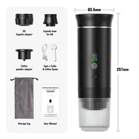 Portable Espresso Coffee Machine With Digital Display 3-in-1 Capsule Coffee Maker for Car & Home Camping Coffee Maker 6