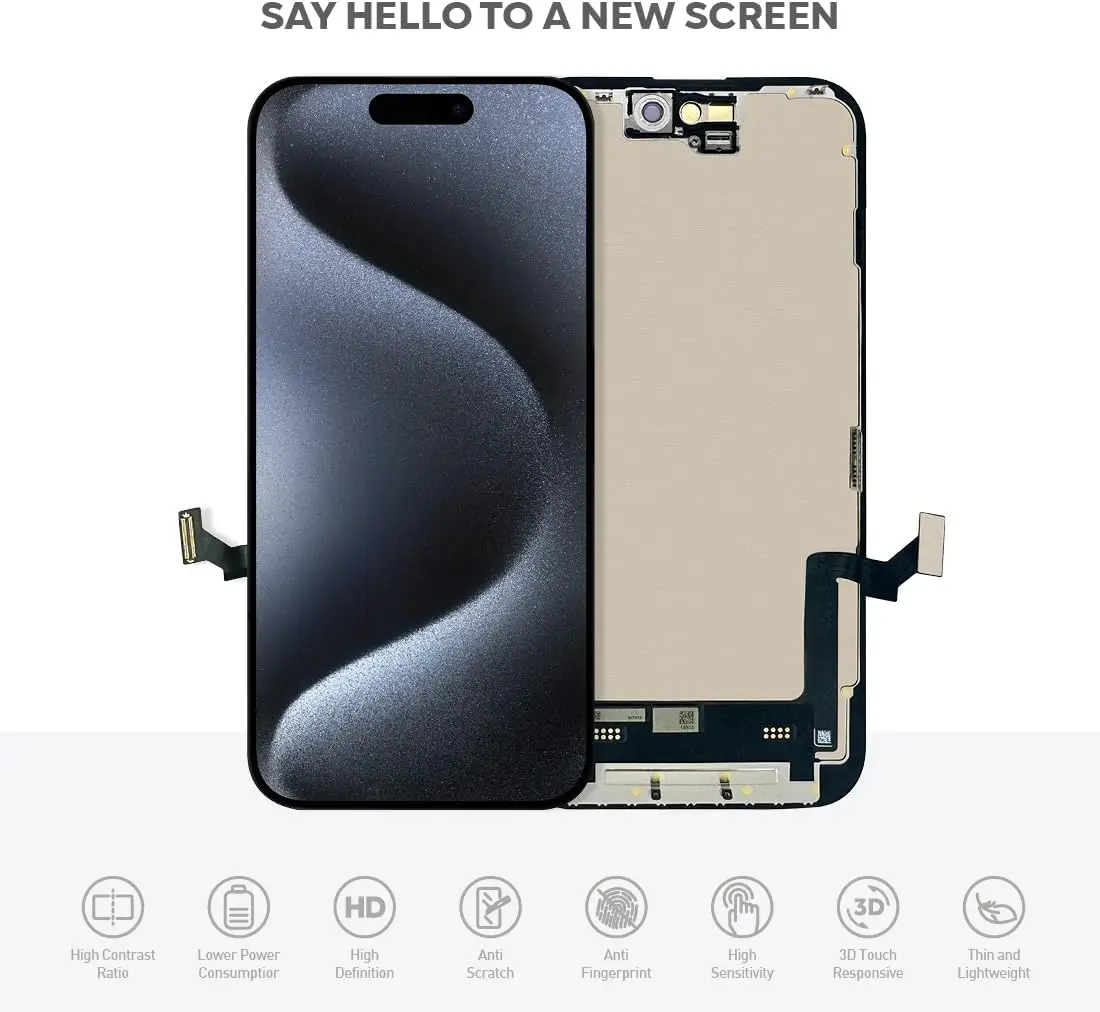 PER IPHONE 15 Sostituzione Schermo Display LCD Digitalizzatore 406737327099 PER IPHONE 15 Sostituzione Schermo Display LCD Digitalizzatore 406737327099