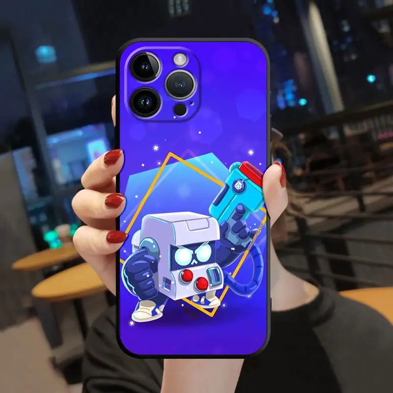 thumbnail image 1 of Case For Apple iPhone 14 15 13 11 12 Pro 7 XR X XS Max 8 Plus SE 2022 14Pro Black Soft Phone Funda Gbrawl Boys Stars, 1 of 5