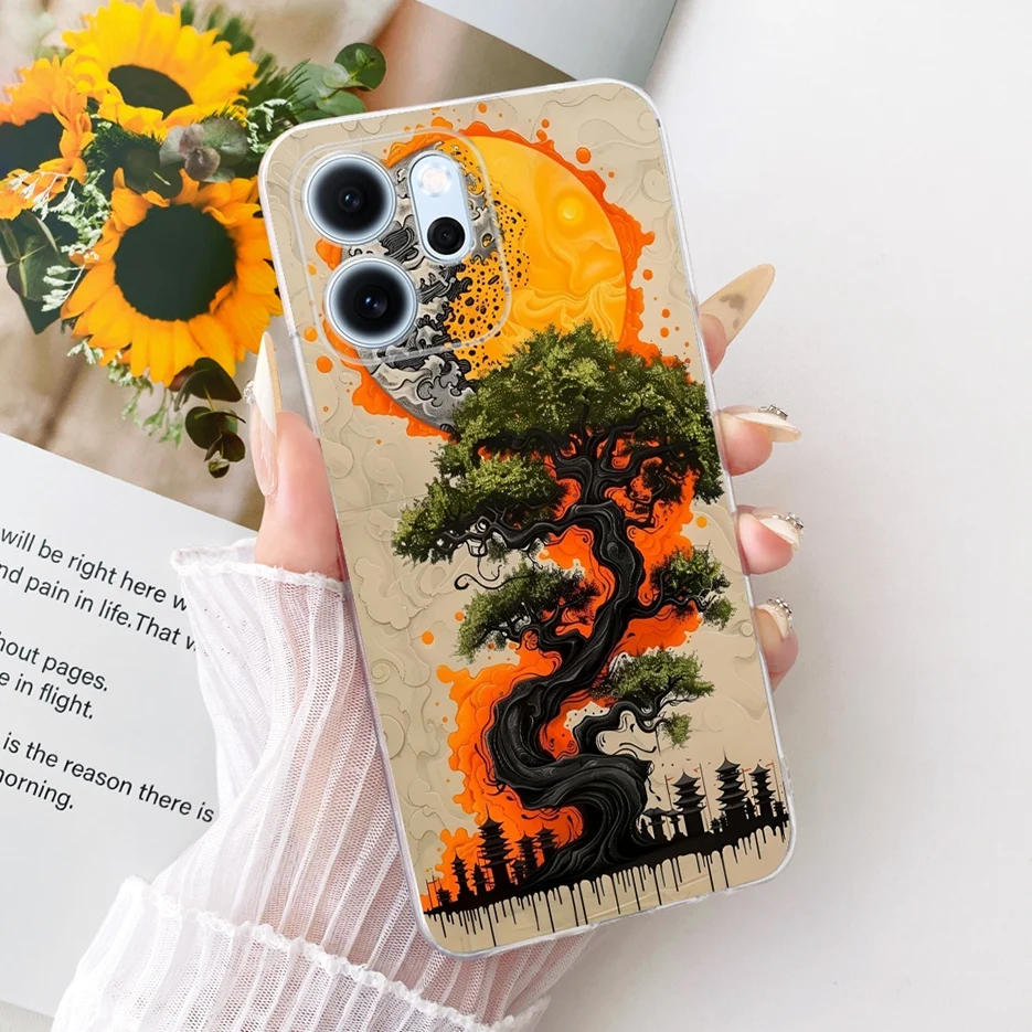 Colorful Flowers Painted Soft Slim Phone Case Cover