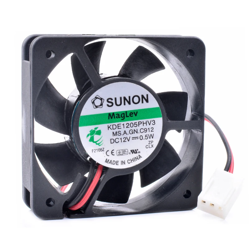 Brand new original KDE1205PHV3 5015 5cm 50x50x15mm 12V 0.5W magnetic suspension bearing quiet cooling fan