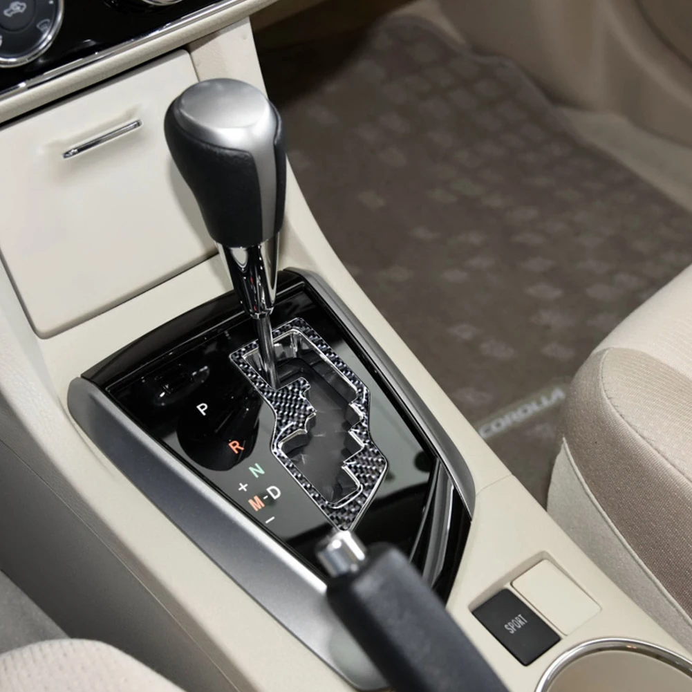 Toyota Corolla 2014-2018 자동차 스타일링 액세서리에 대한 검은 탄소 섬유 자동차 인테리어 장식 보호 스티커