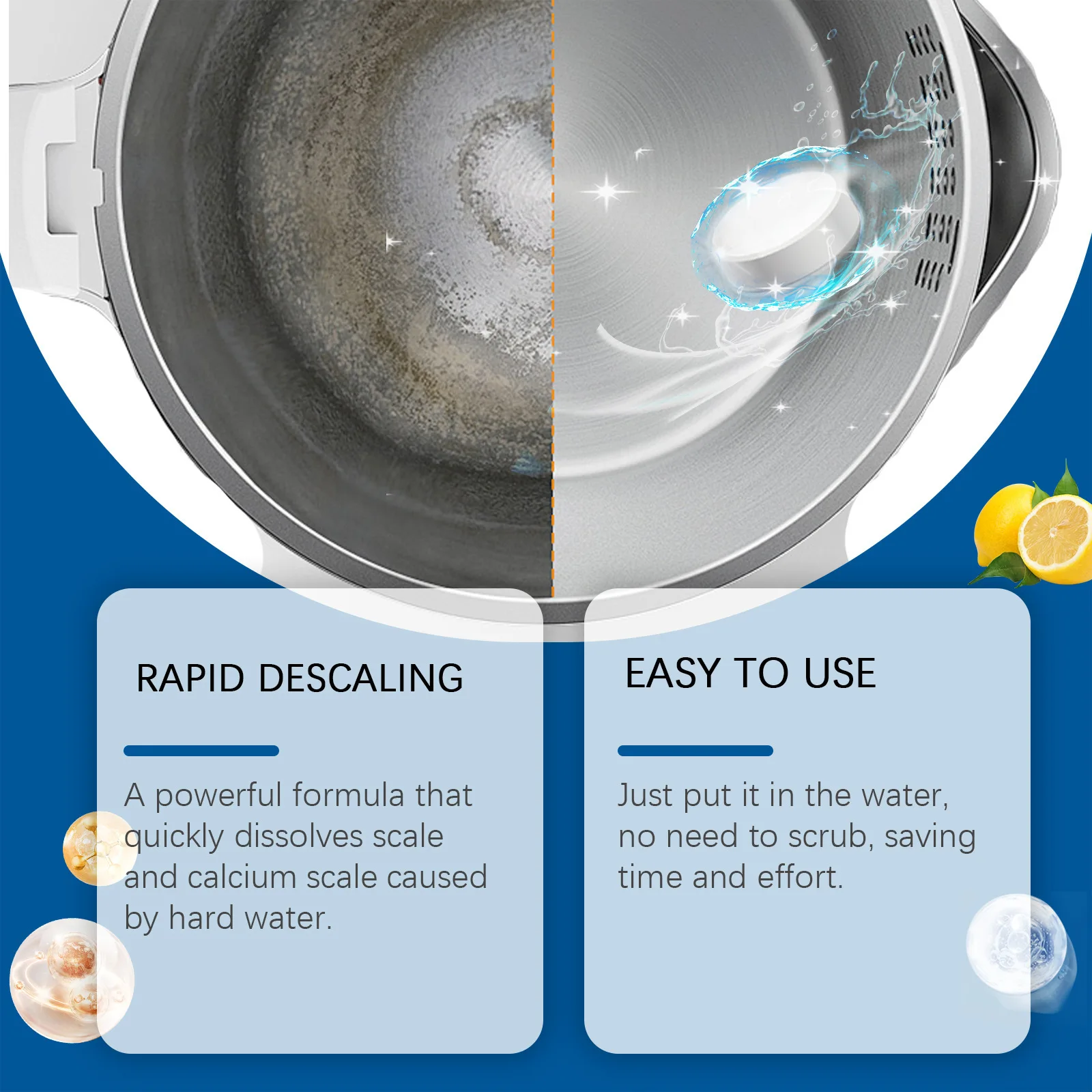 Teapot Scale Cleaner Kettle Descaler Remove Tea Stains Food Grade Drinking Machine Decontamination Water Bottle Cleaning Tablets