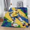 Printed Blanket Football star N-NeymarS Picnic Blankets Warm Blanket Soft and Comfortable Blanket Home Travel Birthday Gift 4