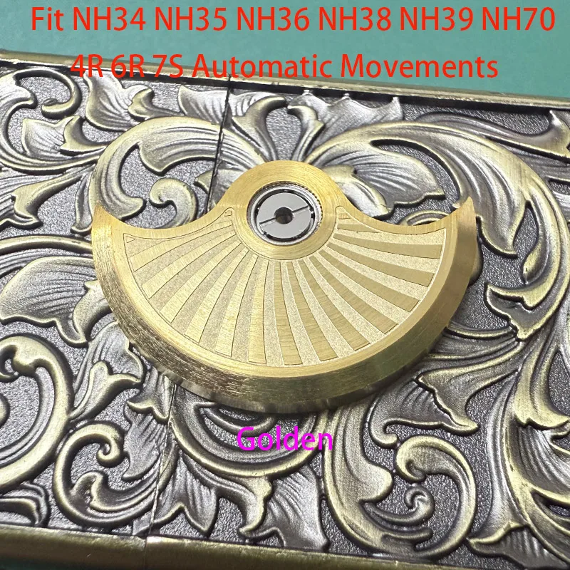 Customized Automatic Hammer Rose Gold Black Blue Silver Gold Watch Rotor Parts