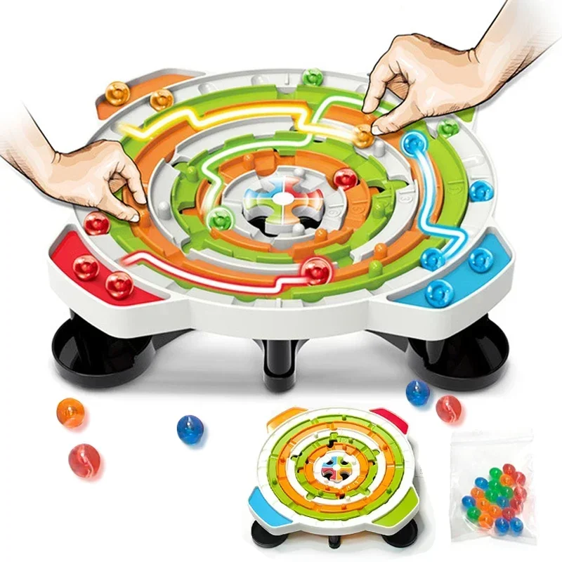 Round Ball Games Parent-child Interactive Puzzle Line Strategy Board Logical Thinking Training Toys For Children's Birthday Gift
