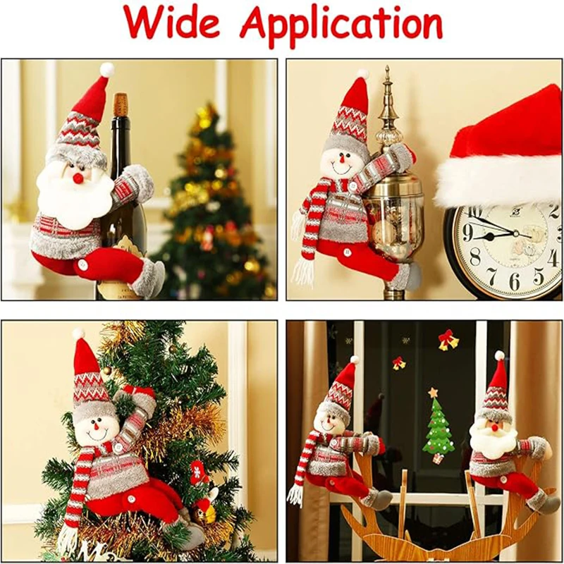 Christmas Curtain Buckle Doll Merry Christmas Decorations for Home 2026 Christmas Ornament Xmas Navidad Noel Gifts