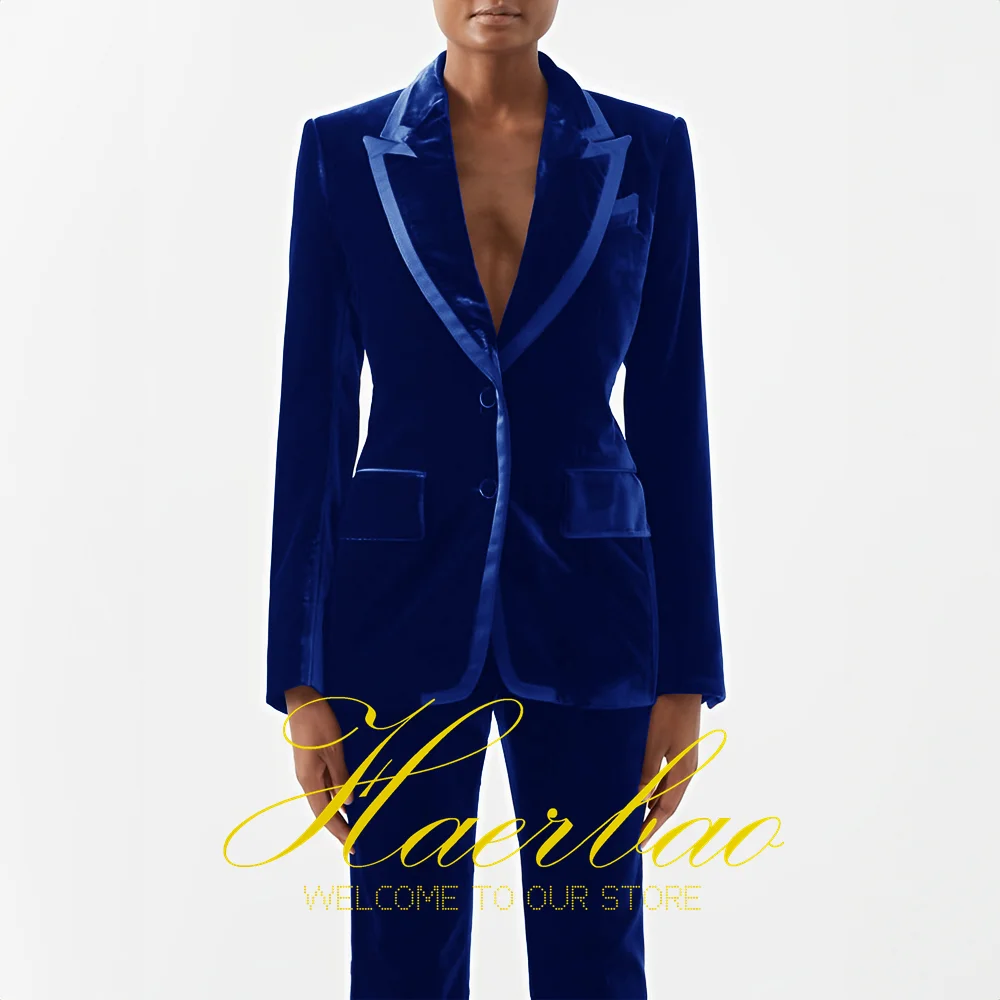 WomensRoyalBlueVelvetSuitWeddingDressforMomFormalJacketandPants2Piece.png