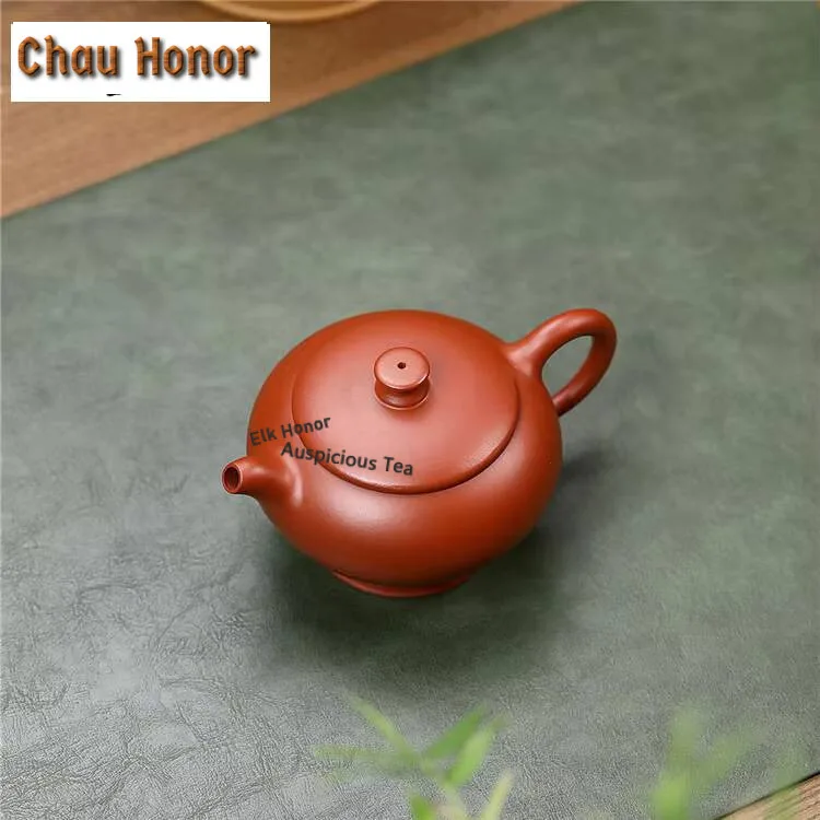 200ml Authentic Yixing Purple Clay Teapots Master Handmade Palace Lantern Pot Raw Ore Zhu Mud Kettle Zisha Tea Set Accessories