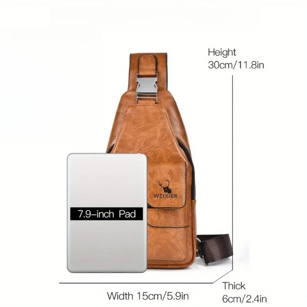 Borsa a tracolla retrò unisex da uomo e da donna, borsa a tracolla impermeabile di grande capacità, borsa messenger di alta qualità - immagine 2