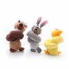Cartoon Long Neck Small Dog Toy Puppy Duck Rabbit Fox Soft Plush Chew Pet Squeaky Toy 5