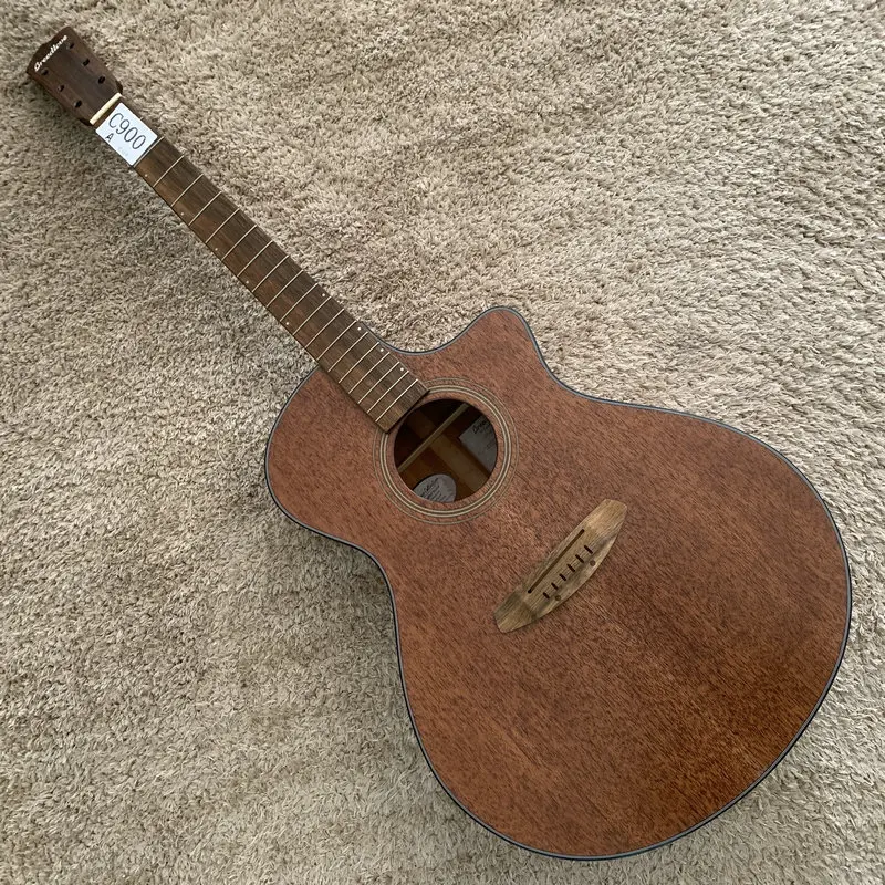 

C900 All Solid Electric&Acoustic Guitar Original and Genuine Breedlove 40'Solid Africa Mahogany Body with Shadow Pickup Unfinish