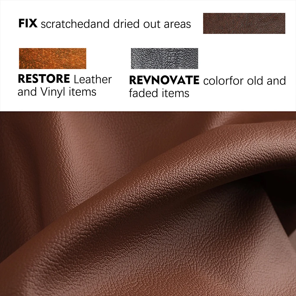 100/50ml Leather Scratch Remover Black/Brown Leather Couch Scratch Repair Paint Repair Balm for Couches Furniture Leather Shoes 4