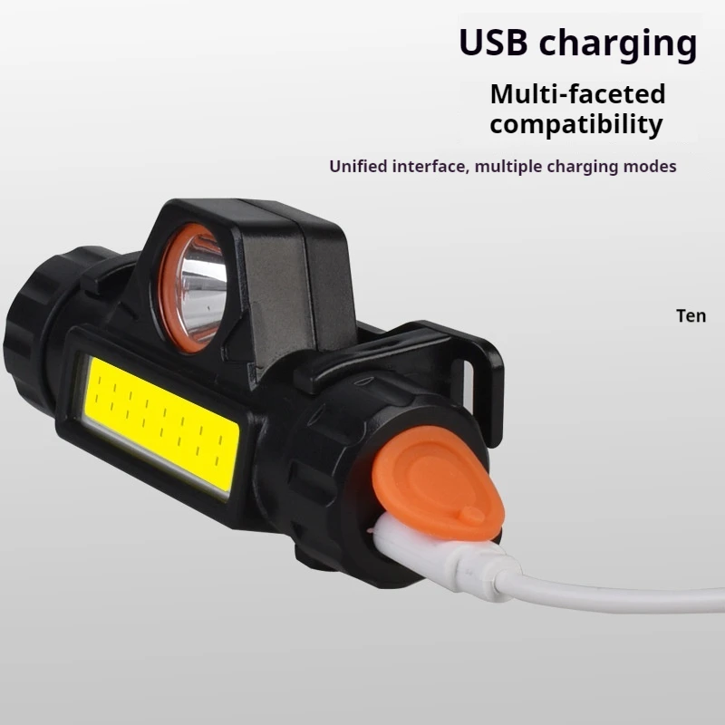 Rechargeable Fishing LED Headlamp Outdoor Fishing Camping Headlight XPE COB Work Strong Magnetic Powerful Super Bright