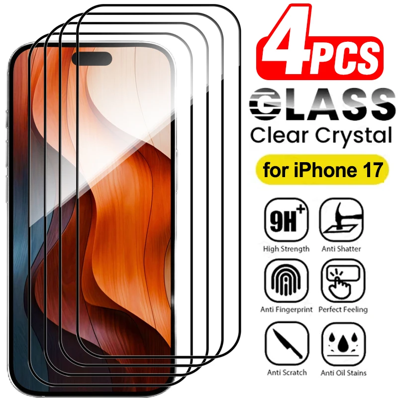 Premium Tempered Glass Screen Protector - 9H Hardness, Ultra-Clear Protection, Available in Sets of 1 to 4 Pieces
