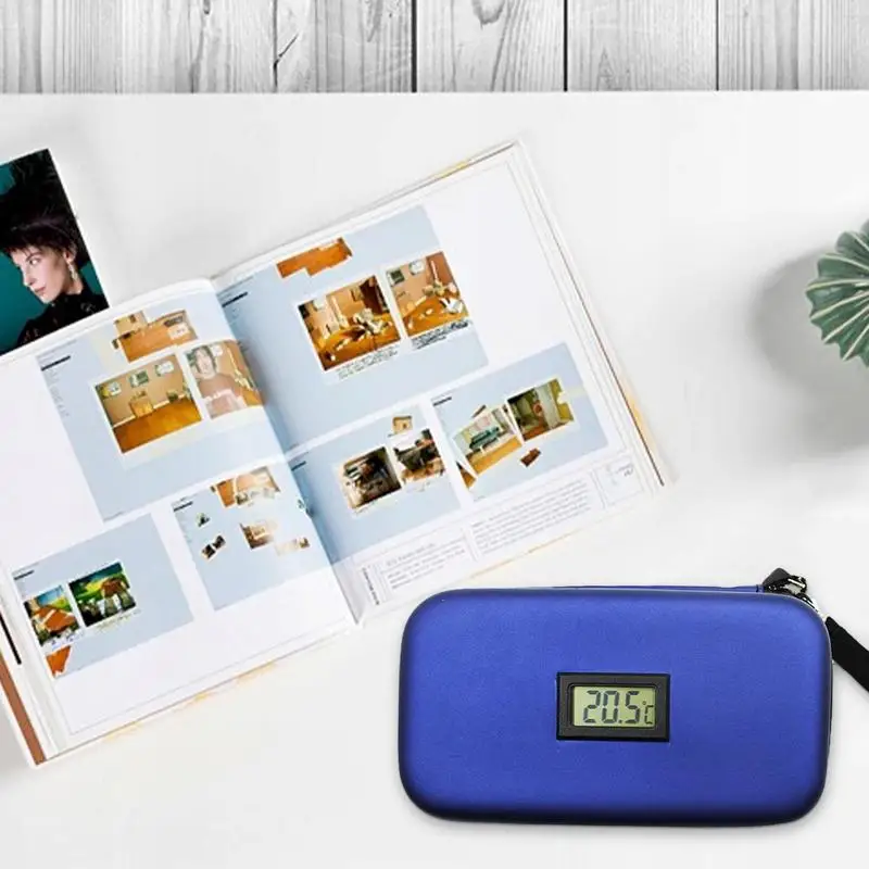Insulins Cooler Travel Case Mini Insulins Cooler Bag Heat Insulation Temperature Display Medicine Diabetic Supplies Travel Case
