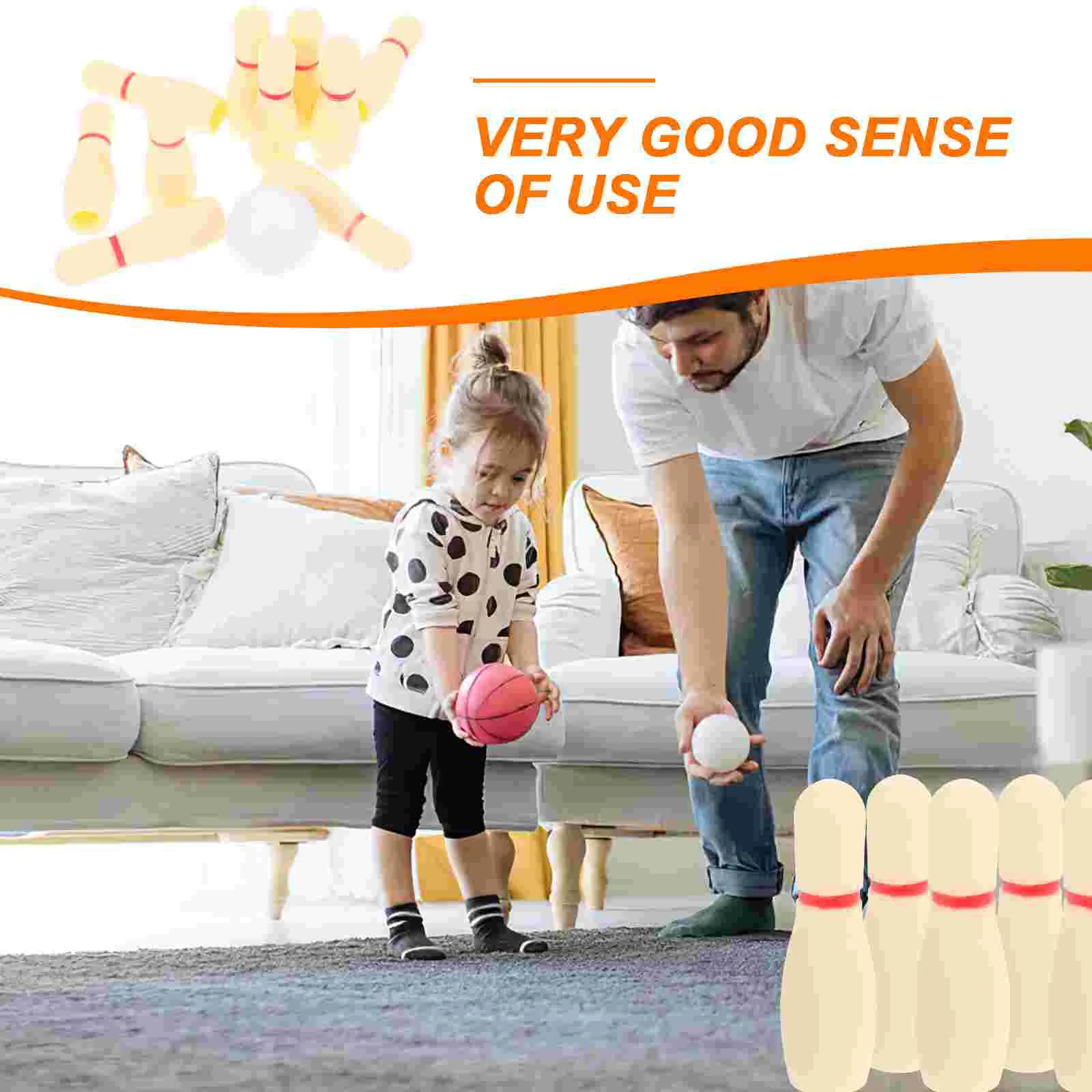 Children's Bowling for Toddlers Tabletop Game Plastic Toys Ball Indoor