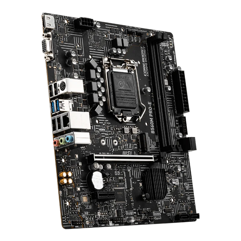 MSI B560M PRO-E ProSeries マザーボード (mATX、第11/10世代 Intel