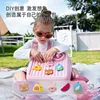 Children Kawaii Backpacks for Girls DIY Cartoon Rabbit School Bags Toddler Boys Schoolbag Cute Kids Book Bags Mochila Escolar 5