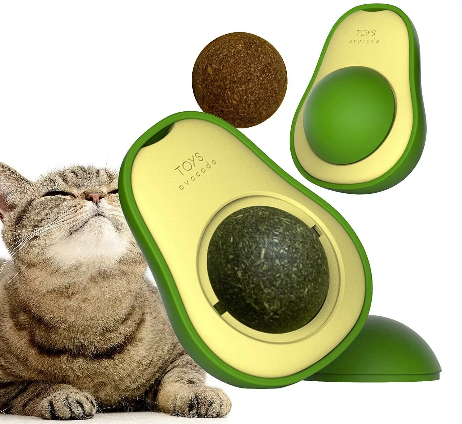 Avocado Catnip Wall Ball Cat Toys Teeth Cleaning Cat Supplies Catnip