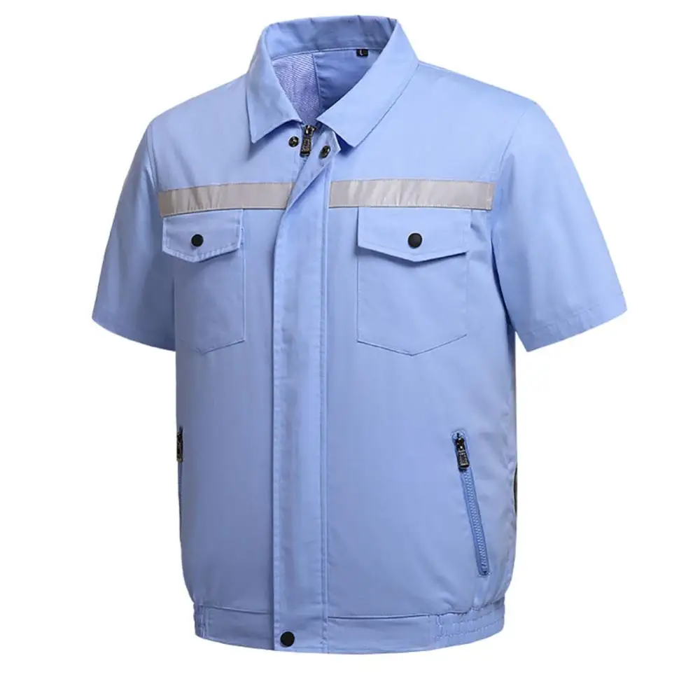 Men's Summer Vest Fan Air-conditioning Clothing UBS Charging Cooling Short-sleeved Jacket Work Shirt Outdoor Fishing Clothing 5