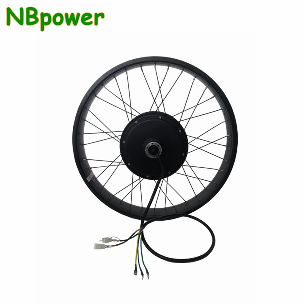 US Stock NBpower/QS205 150mm Dropout 72V 3000W 5000W 50H V3 Electric Fat Bike Rear Motor Wheel Ebike Brushless Hub Motor Wheel