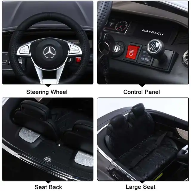 S650 12V Electric Ride On Car with Remote Control Double Door Electric Vehicles For Children 4 Wheels Ride On Car 3