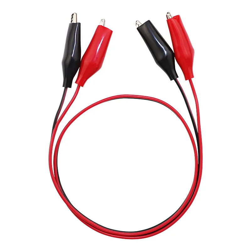 

Car Double-clamp charging line red-black clamp test line clamp pair clamp adapter instrument test line 0.5m