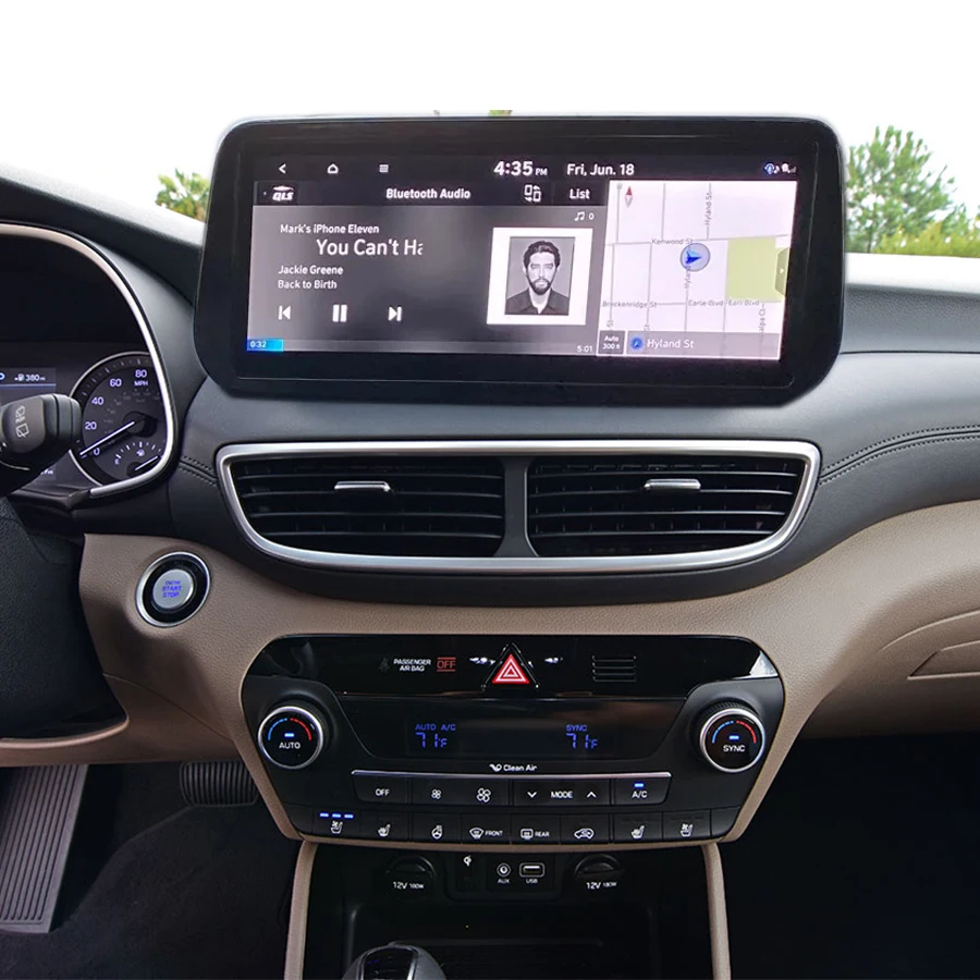 Автомобильная музыкальная стерео-система с IPS-экраном 12 3 дюйма для HYUNDAI TUCSON IX35 2018