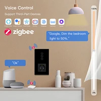 BSEED Zigbee Dimmer Switches Tuya APP Control Smart Dimmable Series White Glass Support Google Smart Life LED Dimmer Switches - Image 5