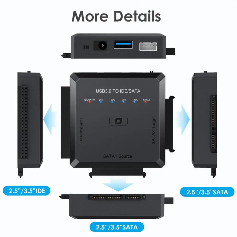 USB SATA ̺ , 2.5 Ǵ 3.5 ġ ܺ SSD HDD, USB 3.0-IDE , SATA ̺,  Ŭ  , SATA 