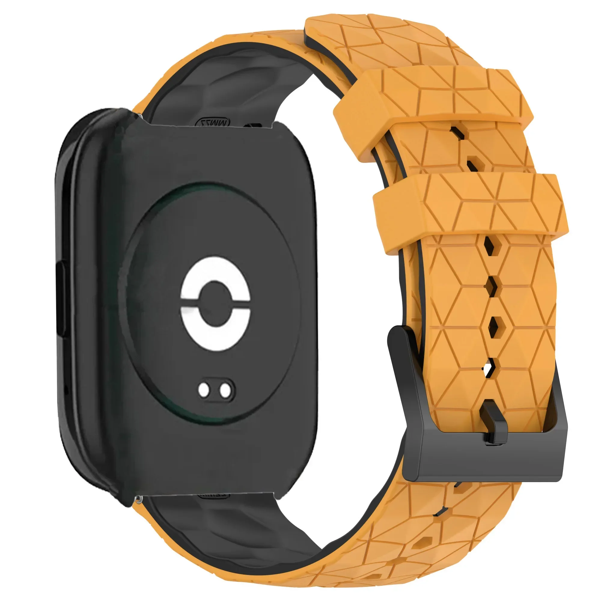 Silicone Sports Band with Soccer Print for Smartwatch Replacement Strap