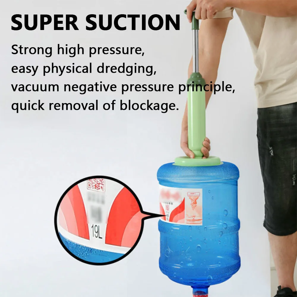 Silicone Toilet Plunger Vacuum Suction Cup High-pressure Pump Anti Blocking Unblocking Pipeline Toilet Plug Bathroom Products toilet plunger drain unblocker drain blaster drain plunger